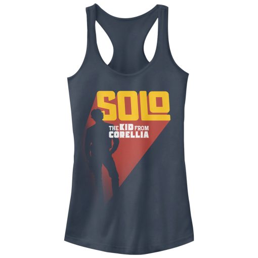 Junior’s Solo A Star Wars Story Kid Corellia Silhouette Racerback Tank Top