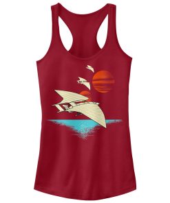 Junior’s Solo A Star Wars Story Spacecraft Scene Racerback Tank Top