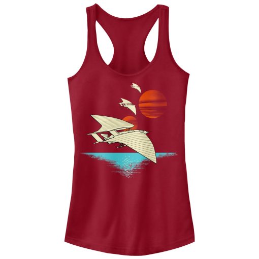 Junior’s Solo A Star Wars Story Spacecraft Scene Racerback Tank Top