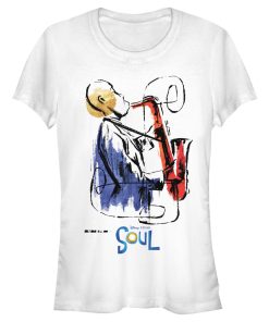 Junior’s Soul Watercolor Saxophonist T-Shirt