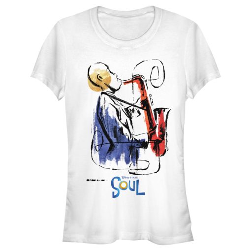 Junior’s Soul Watercolor Saxophonist T-Shirt