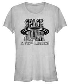 Junior’s Space Jam A New Legacy Cyber Logo T-Shirt