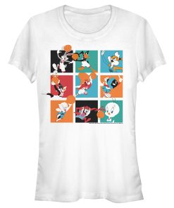 Junior’s Space Jam A New Legacy Tune Squad Boxes T-Shirt