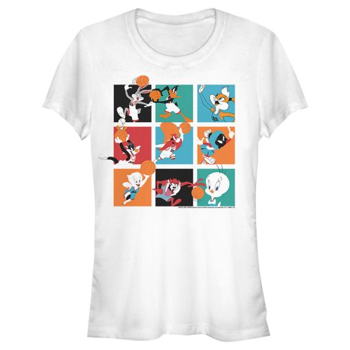 Junior’s Space Jam A New Legacy Tune Squad Boxes T-Shirt