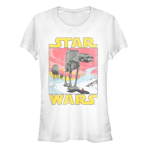 Junior’s Star Wars AT-AT Scene T-Shirt