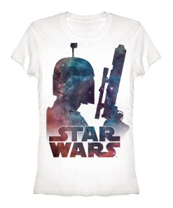 Junior’s Star Wars Boba Fett Nebula T-Shirt