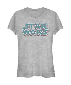 Junior’s Star Wars Bubble Logo Scrawl T-Shirt