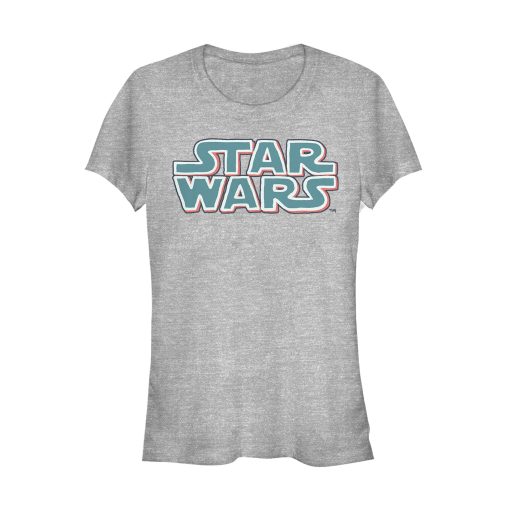 Junior’s Star Wars Bubble Logo Scrawl T-Shirt