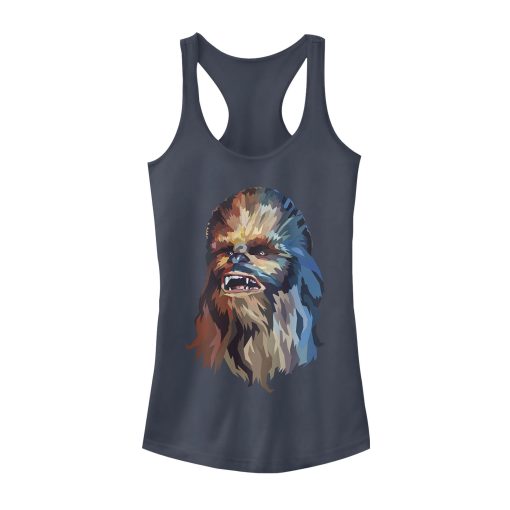 Junior’s Star Wars Chewbacca Art Racerback Tank Top