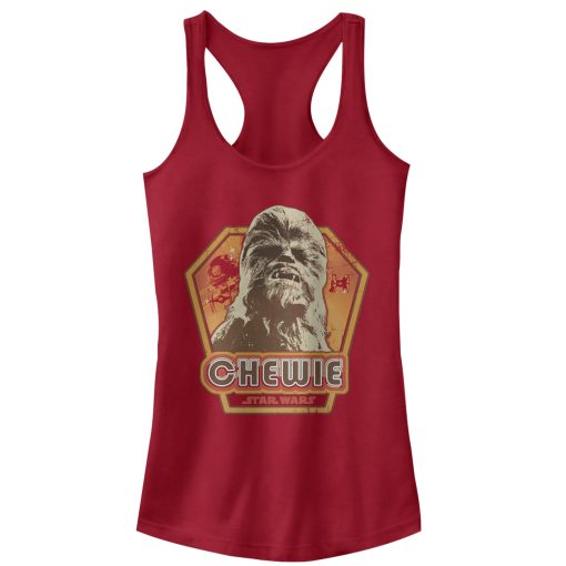 Junior’s Star Wars Chewbacca Frame Racerback Tank Top