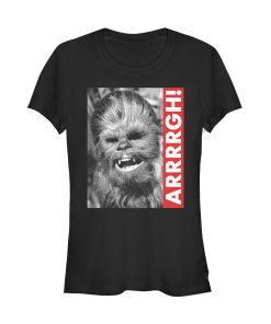 Junior’s Star Wars Chewie Arrrrgh Poster T-Shirt