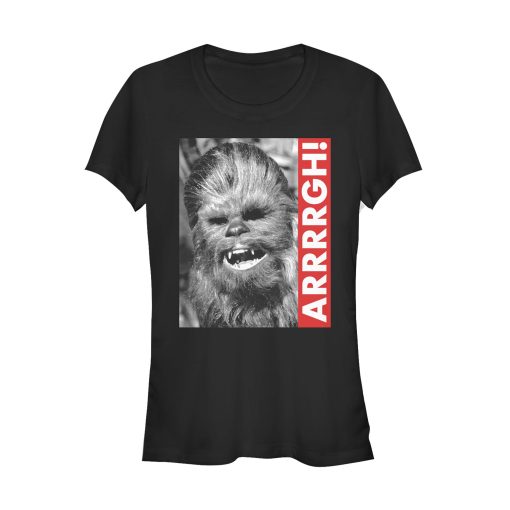 Junior’s Star Wars Chewie Arrrrgh Poster T-Shirt