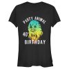 Junior’s Star Wars Chewie Party Animal 40th Birthday Color Portrait T-Shirt