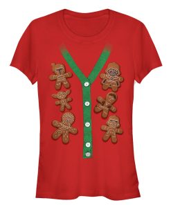 Junior’s Star Wars Christmas Cookies Cardigan Print T-Shirt