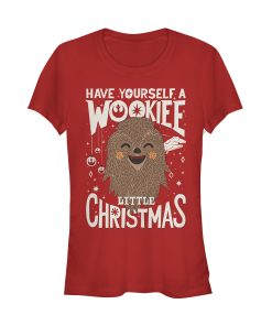 Junior’s Star Wars Christmas Have Yourself a Wookie T-Shirt