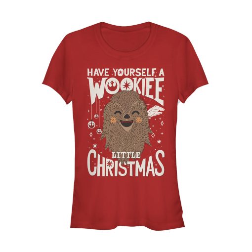 Junior’s Star Wars Christmas Have Yourself a Wookie T-Shirt