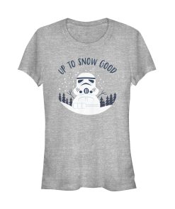 Junior’s Star Wars Christmas Snowman Stormtrooper T-Shirt