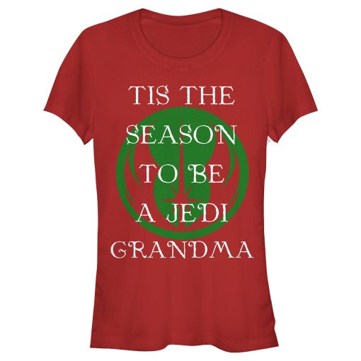 Junior’s Star Wars Christmas Tis the Season Grandma T-Shirt