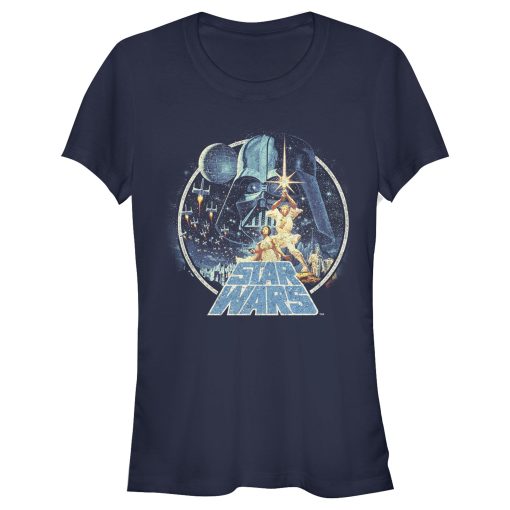 Junior’s Star Wars Classic Scene Circle T-Shirt