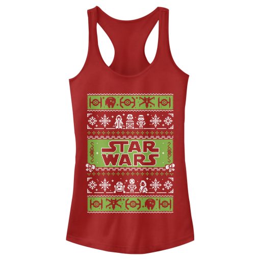 Junior’s Star Wars Come to the Merry Side Racerback Tank Top