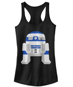 Junior’s Star Wars Cute Cartoon R2-D2 Racerback Tank Top