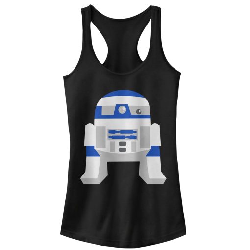 Junior’s Star Wars Cute Cartoon R2-D2 Racerback Tank Top