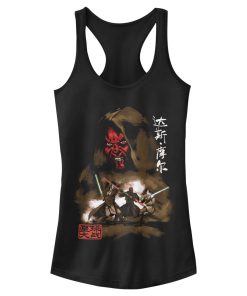 Junior’s Star Wars Darth Maul Kanji Battle Racerback Tank Top