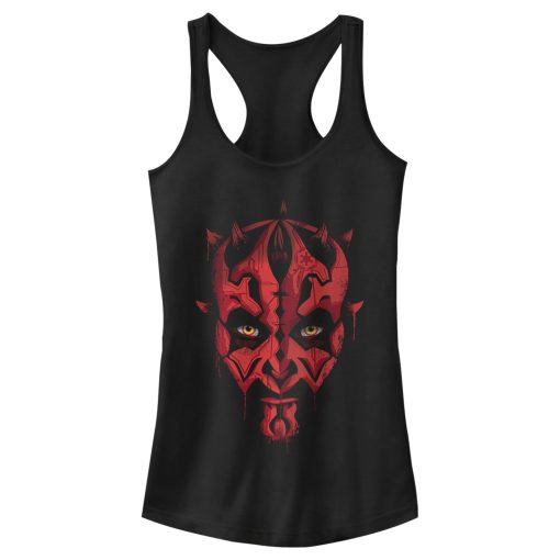 Junior’s Star Wars Darth Maul Portrait Racerback Tank Top