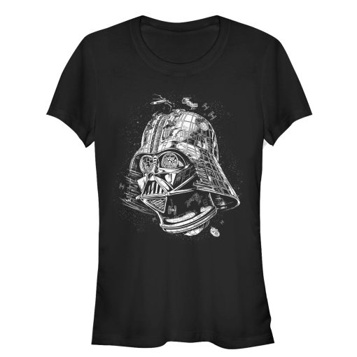 Junior’s Star Wars Darth Vader Death Star T-Shirt