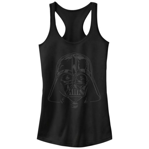 Junior’s Star Wars Darth Vader Helmet Racerback Tank Top