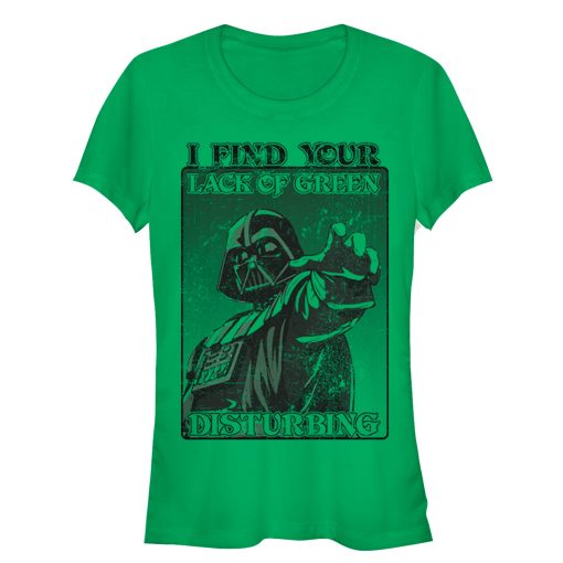 Junior’s Star Wars Darth Vader Lack of Green Disturbing T-Shirt