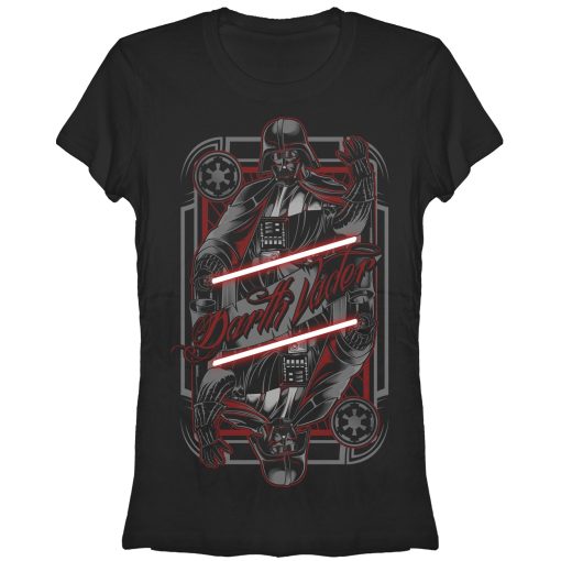 Junior’s Star Wars Darth Vader Lightsaber Duo T-Shirt