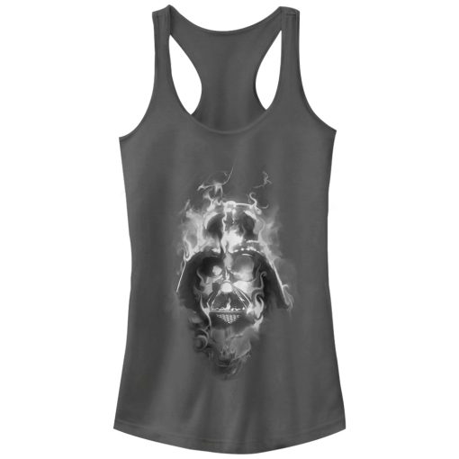 Junior’s Star Wars Darth Vader Smoke Racerback Tank Top