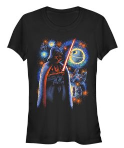Junior’s Star Wars Darth Vader Starry Night T-Shirt
