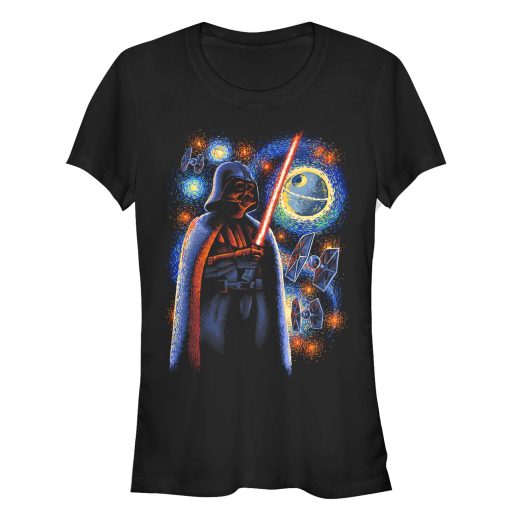 Junior’s Star Wars Darth Vader Starry Night T-Shirt