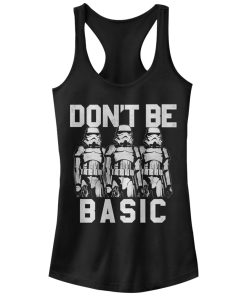 Junior’s Star Wars Don’t Be Basic Stormtroopers Racerback Tank Top
