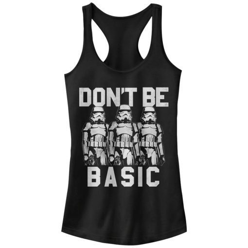 Junior’s Star Wars Don’t Be Basic Stormtroopers Racerback Tank Top