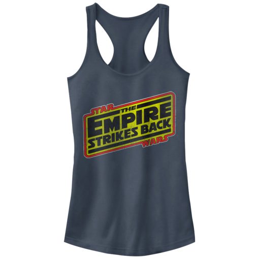 Junior’s Star Wars Episode V Logo Racerback Tank Top