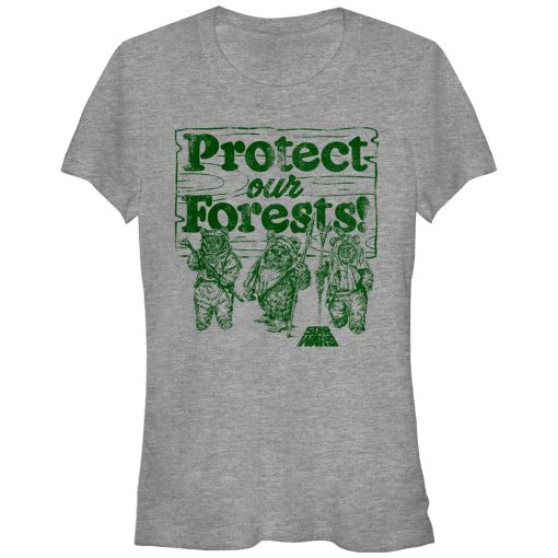 Junior’s Star Wars Ewok Protect Our Forests T-Shirt