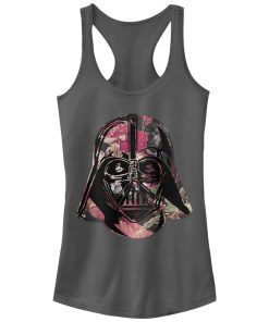 Junior’s Star Wars Floral Print Vader Racerback Tank Top