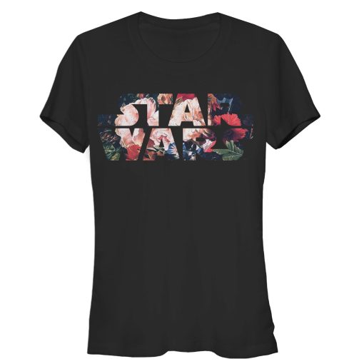 Junior’s Star Wars Flower Logo T-Shirt