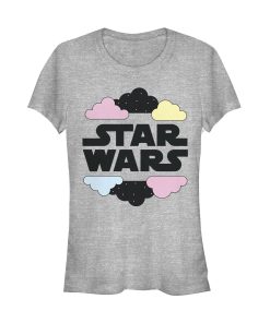 Junior’s Star Wars Fluffy Cloud Logo T-Shirt