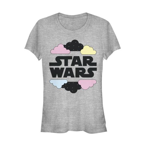 Junior’s Star Wars Fluffy Cloud Logo T-Shirt