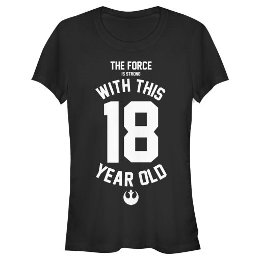 Junior’s Star Wars Force Is Strong With This 18 Year Old Rebel Logo T-Shirt