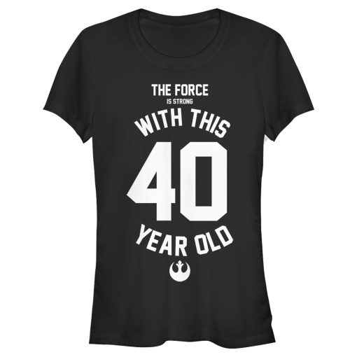 Junior’s Star Wars Force Is Strong With This 40 Year Old Rebel Logo T-Shirt