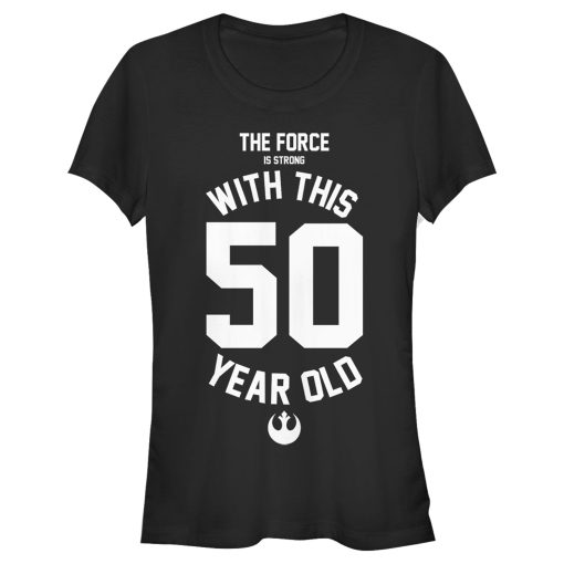 Junior’s Star Wars Force Is Strong With This 50 Year Old Rebel Logo T-Shirt