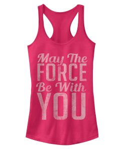 Junior’s Star Wars Force With You Mantra Racerback Tank Top
