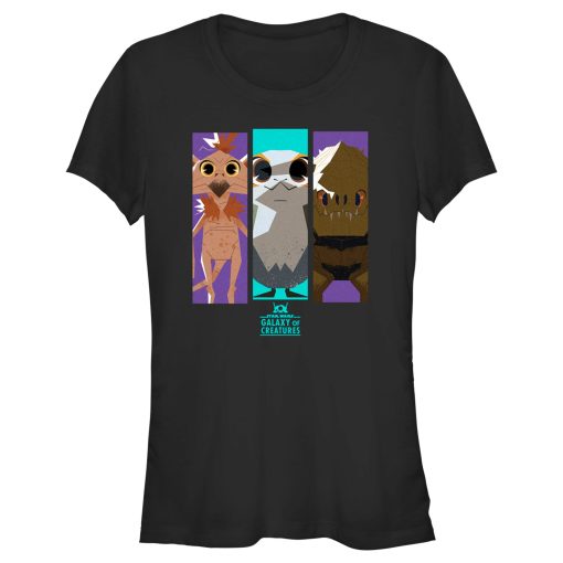 Junior’s Star Wars Galaxy of Creatures Panel of Creatures T-Shirt