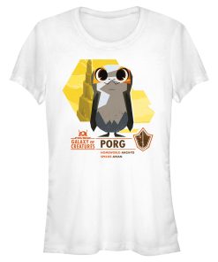 Junior’s Star Wars Galaxy of Creatures The Porg T-Shirt