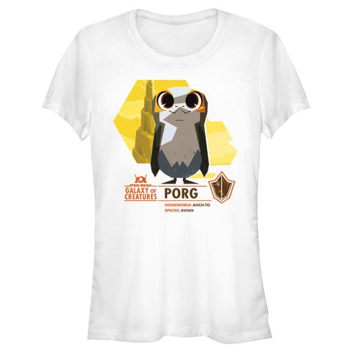 Junior’s Star Wars Galaxy of Creatures The Porg T-Shirt